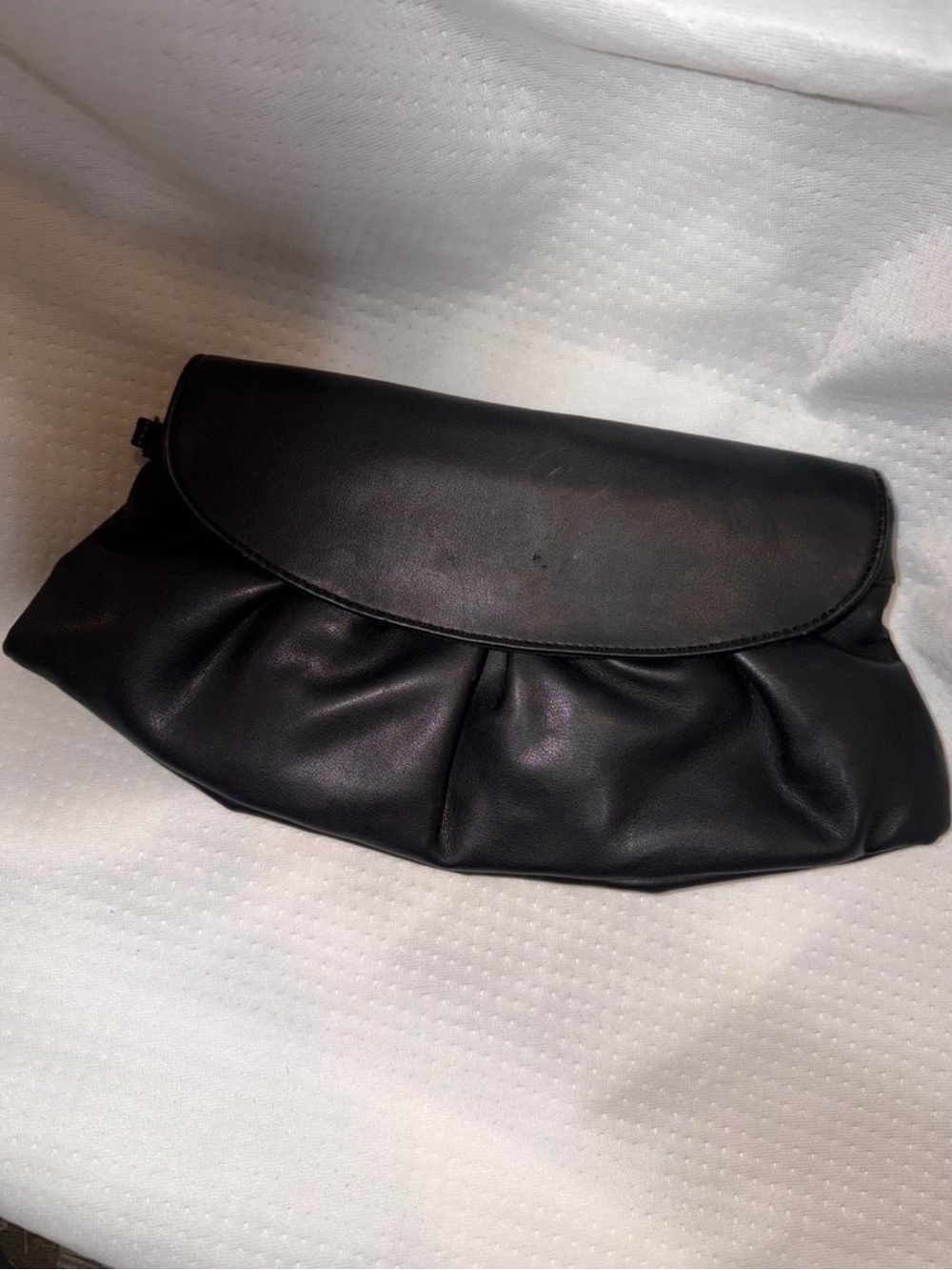 New York & Company Black Ruched Clutch Mini Bag - Picture 2 of 5